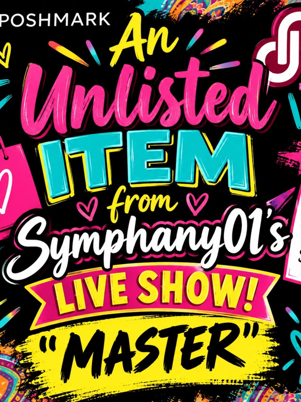 'An Unlisted Item' Live Show Poster - Bright Multi-Color
